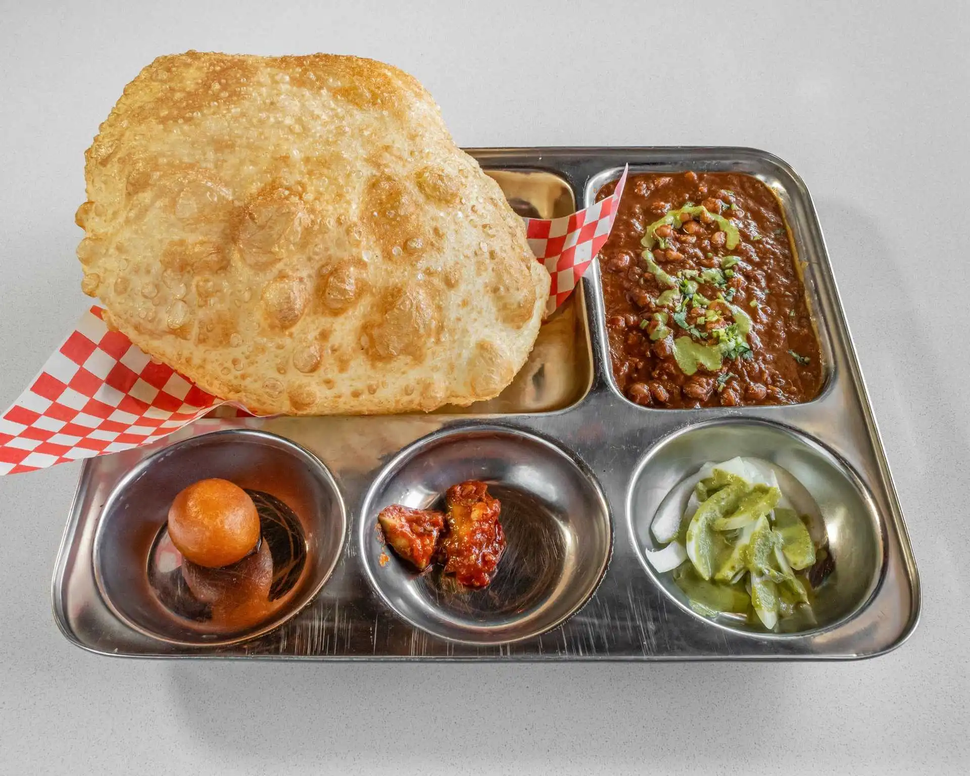 Chole Bhature North Indian dish at Golden Bite Henderson Highway Winnipeg